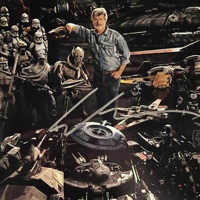 Star Wars George Lucas signed photo