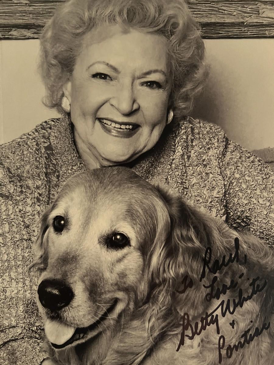 Betty White signed photo