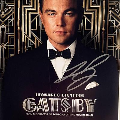 The Great Gatsby Leonardo DiCaprio signed photo