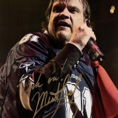 Meat Loaf signed promo photo 