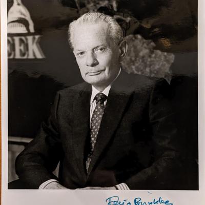 Newsman David Brinkley Signed Photo