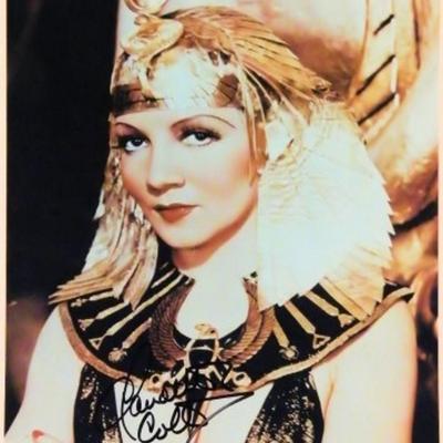 Claudette Colbert signed promo photo 
