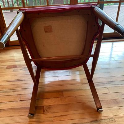 Red Leather Chair from the B.L. Marble Chair Co. (2L-HS)