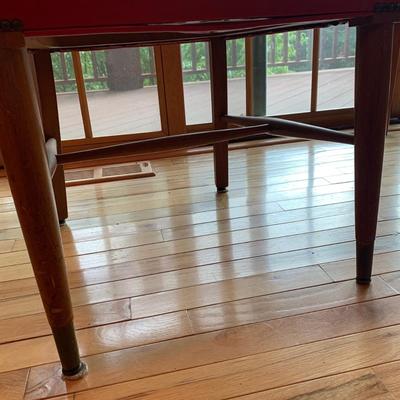 Red Leather Chair from the B.L. Marble Chair Co. (2L-HS)