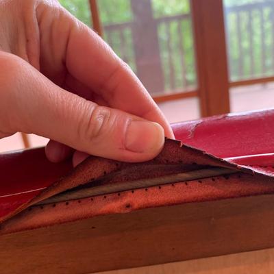 Red Leather Chair from the B.L. Marble Chair Co. (2L-HS)