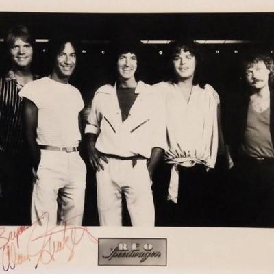 REO Speedwagon signed promo photo 