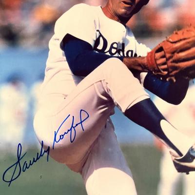 Sandy Koufax signed photo