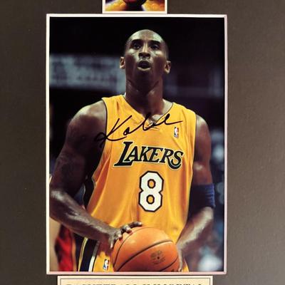 Kobe Bryant signed photo