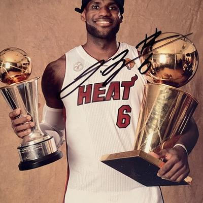 LeBron James signed photo