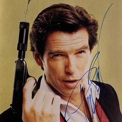 Pierce Brosnan signed photo