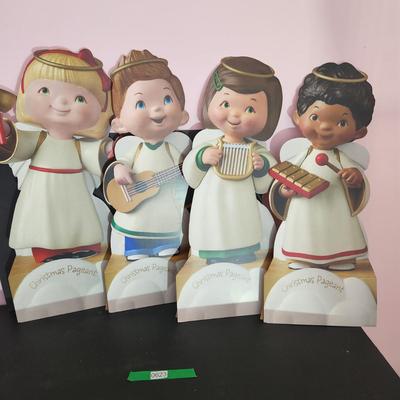 4 Hallmark Angel Choir Faith Gabriel Hope Michael Store Display 28" Tall