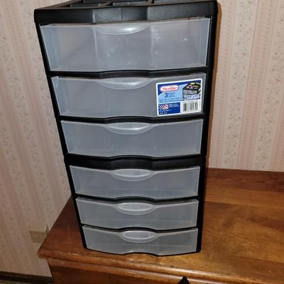 Set of two Stackable plastic drawers