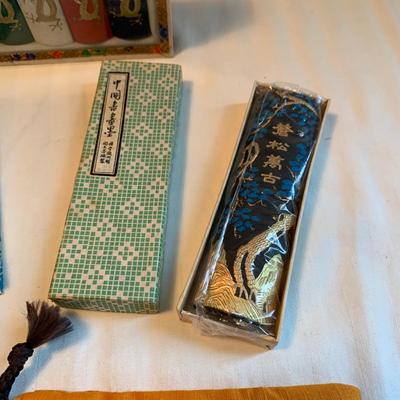 Asian Inkwells, Ink Blocks, Chinese & Japanese Painting Books, and More (2K-HS)