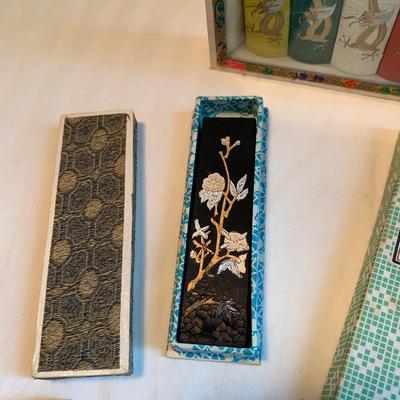 Asian Inkwells, Ink Blocks, Chinese & Japanese Painting Books, and More (2K-HS)