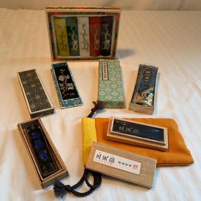 Asian Inkwells, Ink Blocks, Chinese & Japanese Painting Books, and More (2K-HS)