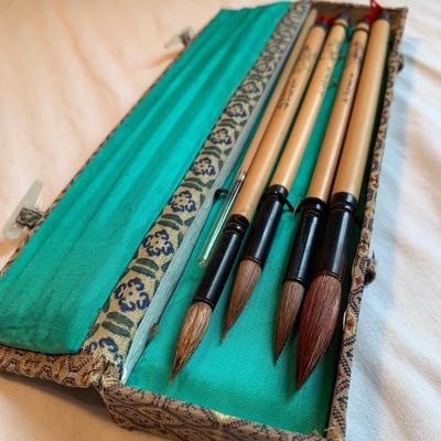 Asian Inkwells, Ink Blocks, Chinese & Japanese Painting Books, and More (2K-HS)