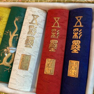 Asian Inkwells, Ink Blocks, Chinese & Japanese Painting Books, and More (2K-HS)