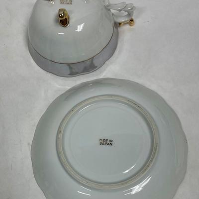 Vintage tea cup and saucer Floral Pattern with Lustre border