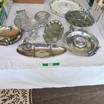 Lot of Serving Trays ,Lazy Susan, Cake Stand