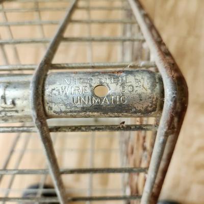 Vintage Square Metal Steel Wire Milk Crate Capitol Dairies