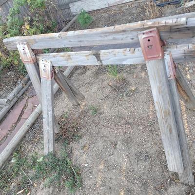 Set of two sawhorses