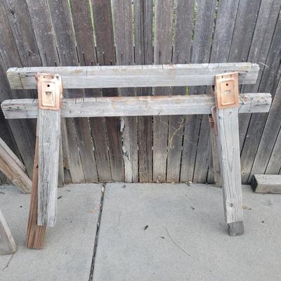 Set of 4 sawhorses