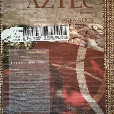 Aztec Area Rug (Indoor/Outdoor) 5.2” x 6”
