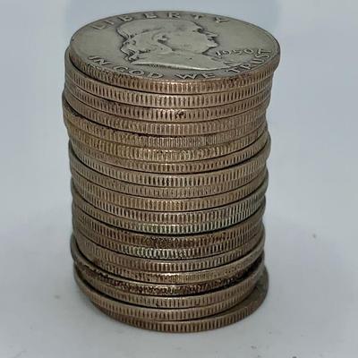 Lot of 20 Unsearched 1948-63 Franklin Half Dollars