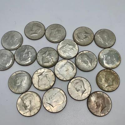 Lot of 19 1964 Kennedy Half dollars