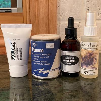 Large Supply of Calligraphy Ink, Metal Powders, & Other Art Chemicals (2K-HS)