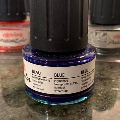 Large Supply of Calligraphy Ink, Metal Powders, & Other Art Chemicals (2K-HS)