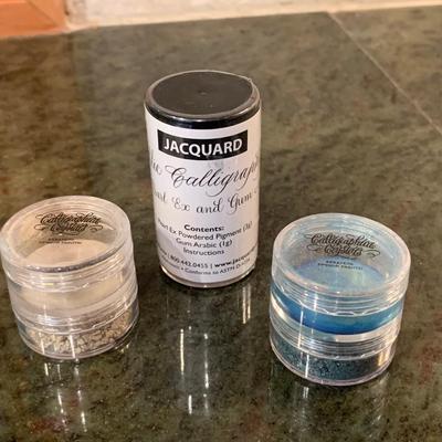 Large Supply of Calligraphy Ink, Metal Powders, & Other Art Chemicals (2K-HS)