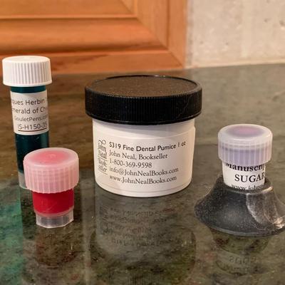 Large Supply of Calligraphy Ink, Metal Powders, & Other Art Chemicals (2K-HS)