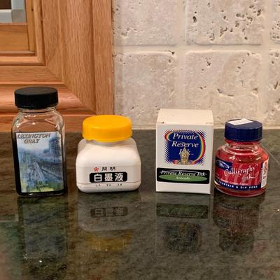 Large Supply of Calligraphy Ink, Metal Powders, & Other Art Chemicals (2K-HS)