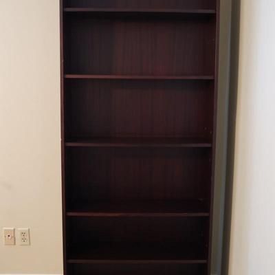 Six Shelf Wooden Bookcase