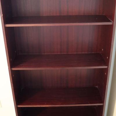 Six Shelf Wooden Bookcase