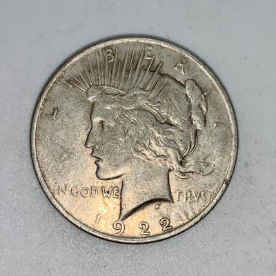 1922 “P” Peace Silver Dollar