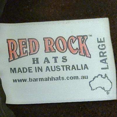 Red Rock Kangaroo Leather Aussie Hat