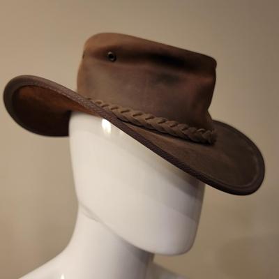Red Rock Kangaroo Leather Aussie Hat