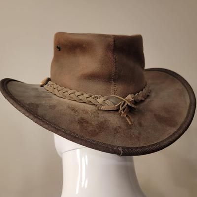 Red Rock Kangaroo Leather Aussie Hat