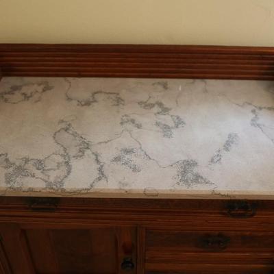 Eastlake Style Marble Top Washstand