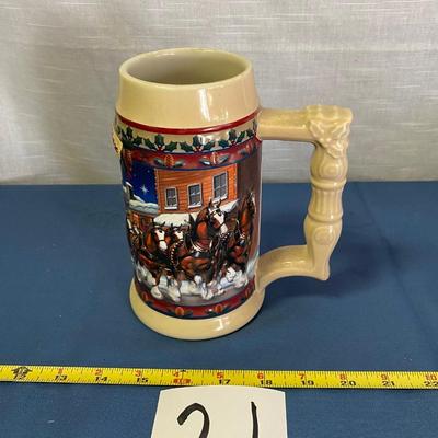 2003 Budweiser Old Town Holiday Beer Stein