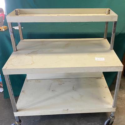 Metal Shelf on Wheels