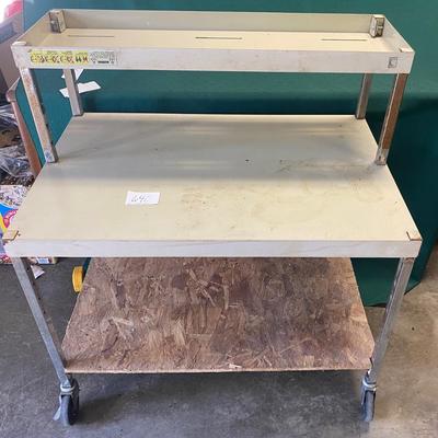 Metal Shelf on Wheels