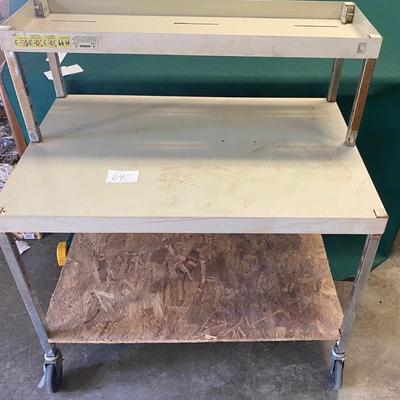Metal Shelf on Wheels