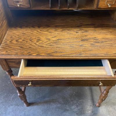Roll Top Desk with Drawer