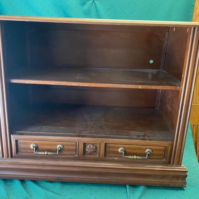 Vintage TV Cabinet with Shelf