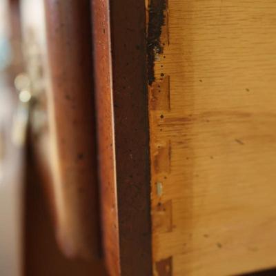 Mahogany National Mt. Airy Block Front Georgian Chest of Drawers