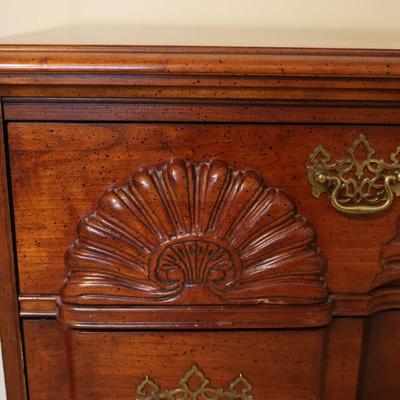 Mahogany National Mt. Airy Block Front Georgian Chest of Drawers