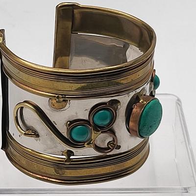 Vintage Stone & Mixed Metal Bracelets, Ring